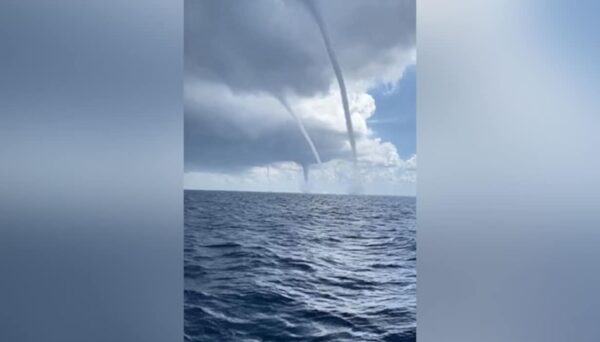 Viral Video: Four Stunning Waterspouts Spotted Off The Coast Of Spain