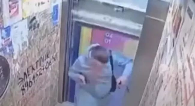 Caught On Camera: Russian Man Nearly Gets His Head Cut Off Due To Broken Lift