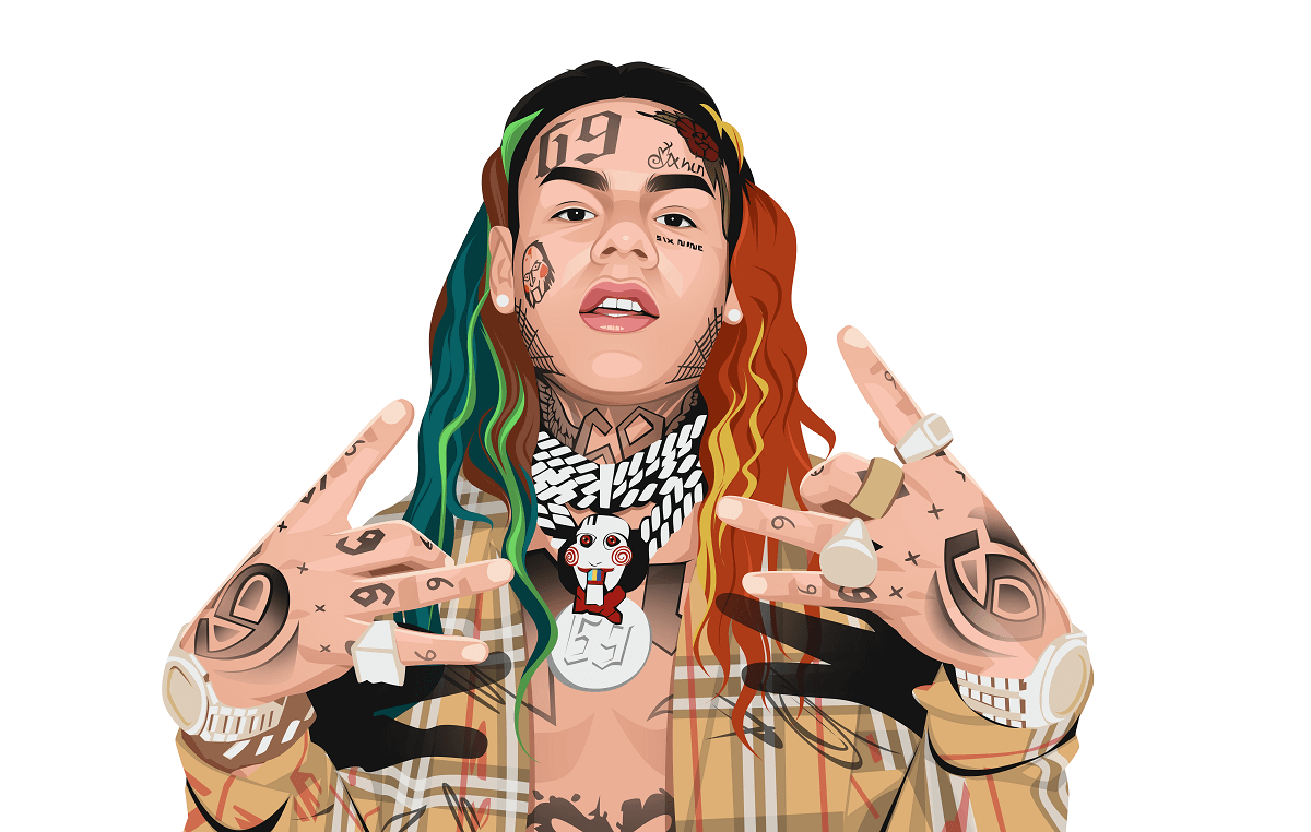 The total updated net worth of the most famous American rapper, 6ix9ine